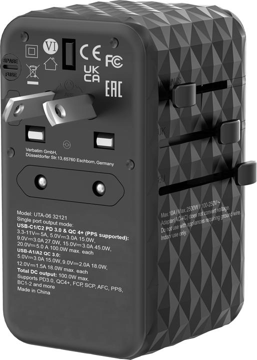 Produktbild Verbatim Universal-Reiseadapter