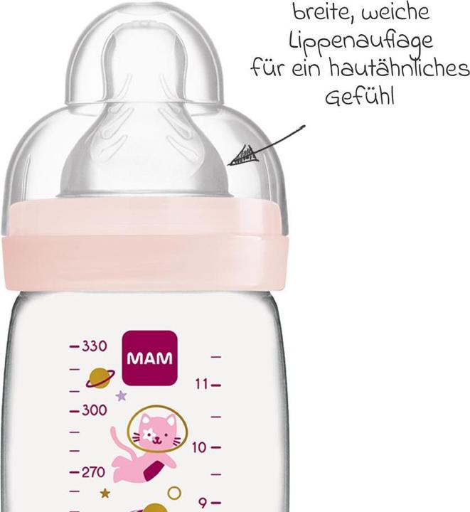 Produktbild MAM Easy Active 330 ml, 4+ Mon., 2 Stk, Weltall (330 ml)