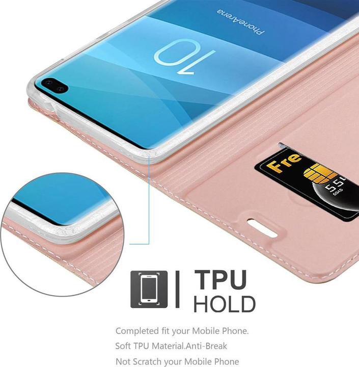 Actual product image Cadorabo Book Classy Style Cover (Samsung Galaxy S10+)