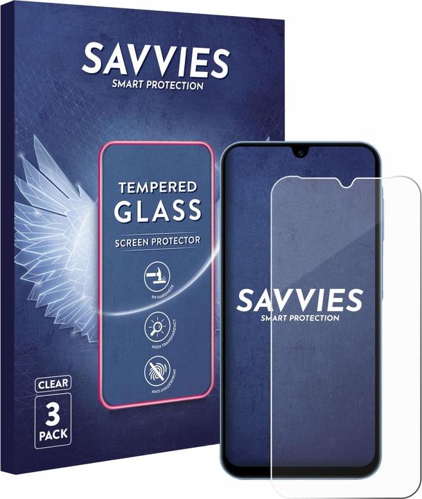 Produktbild Savvies Panzerglas Schutzglas Displayschutz (3 Stk., Samsung Galaxy A15)