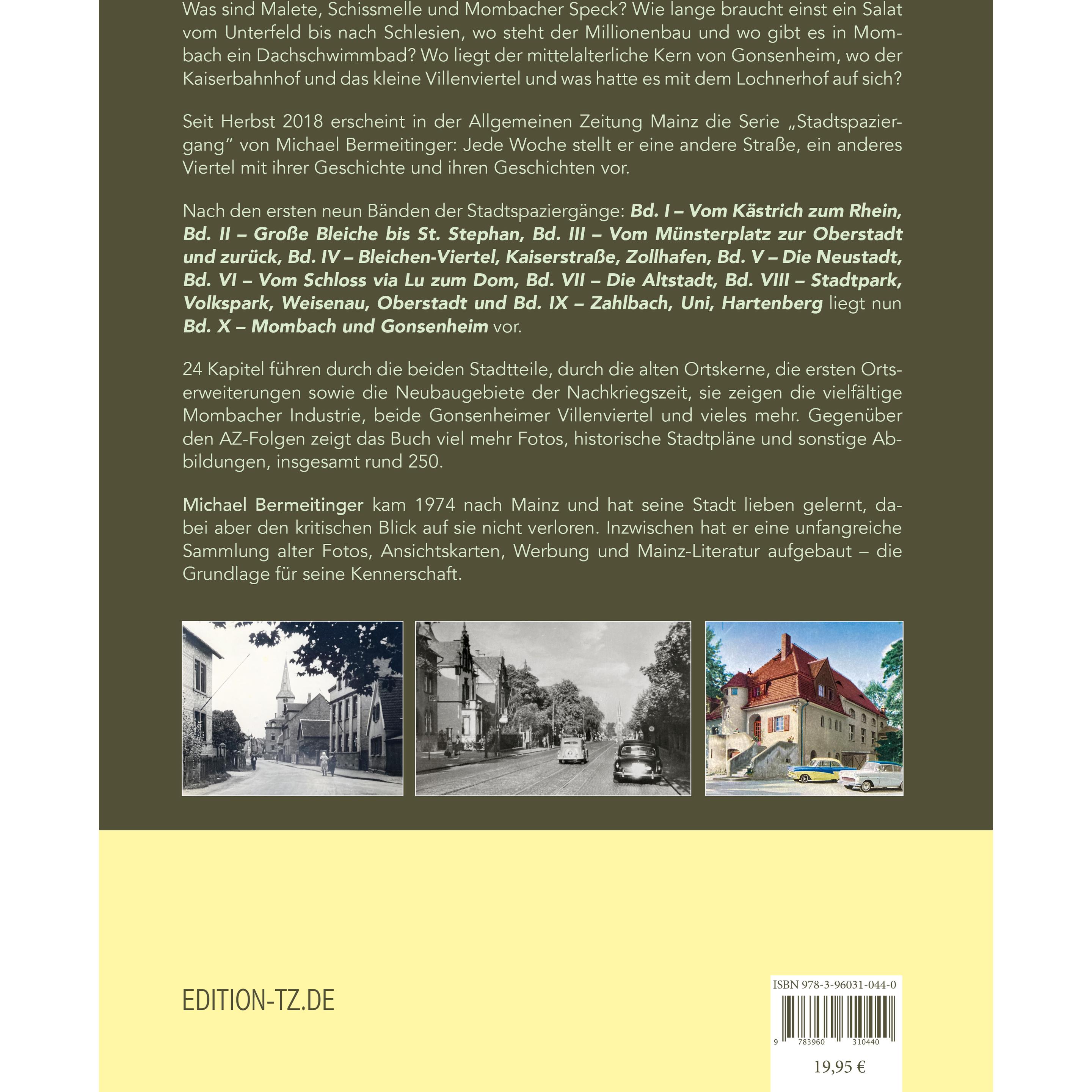 Thumbnail - Mainzer Stadtspaziergänge X, Sachbücher von Michael Bermeitinger