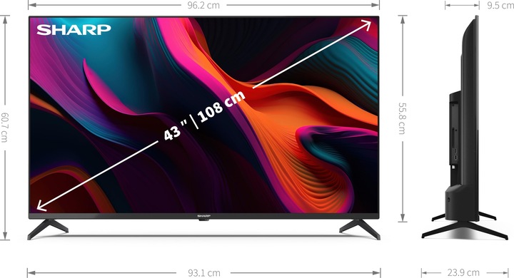 Image du produit Sharp 43GL4260E (43", LED, 4K, 2023)