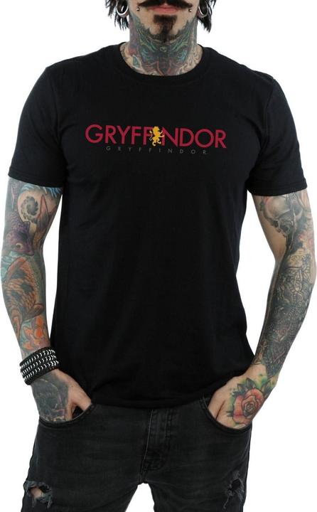 Actual product image Mens Gryffindor Text T-Shirt (S)