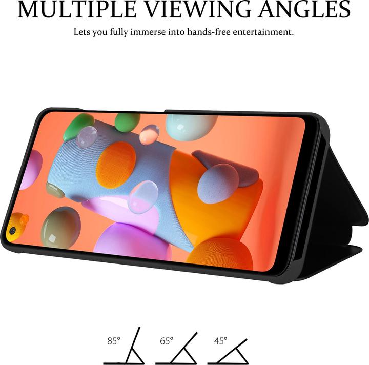 Actual product image Cadorabo Book Smart View Mirror Cover (Samsung Galaxy M11)