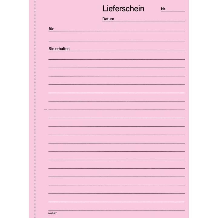 Produktbild Favorit Durchschreibebuch Lieferscheine mit Selbstdurchschreibepapier (150x)
