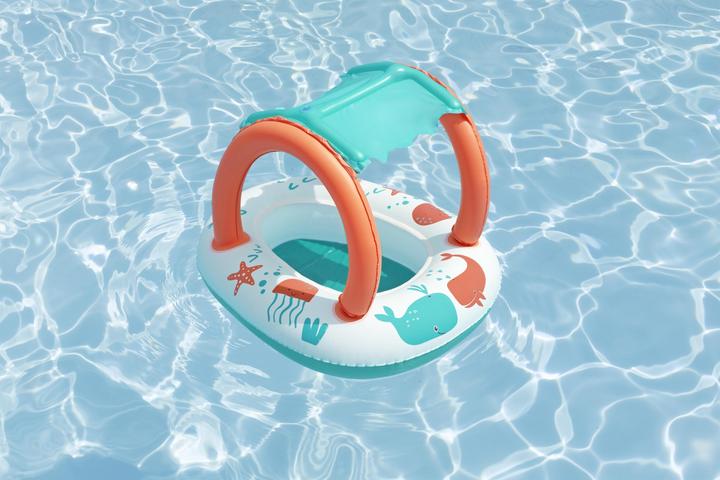 Actual product image Bestway Comfort Plush Shaded Inflatable Baby Boat Float