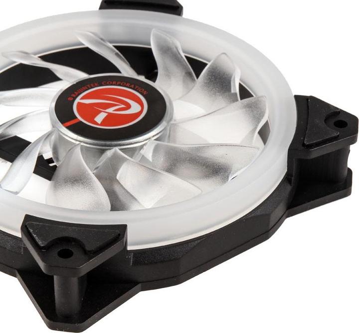 Produktbild Raijintek Iris 12 Rainbow A-RGB LED-Lüfter, 3er Set inkl. Controller (120 mm, 3 x)