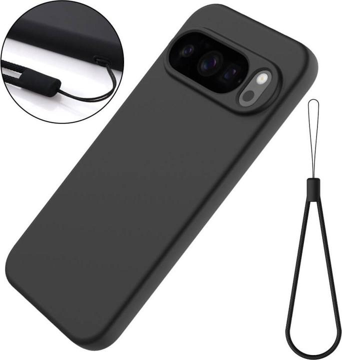 Actual product image Cover-Discount Google Pixel 10 / 10 Pro - Silikon Gummi Hülle mit Riemen (Google Pixel 10 Pro, Google Pixel 10)