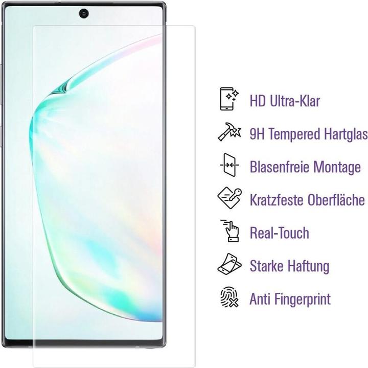 Produktbild Protectorking 3x tempered 9H Panzerglas HD KLAR UV-Liquid (3 Stück, Samsung Galaxy Note 10)