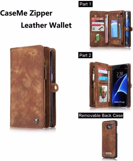 Image du produit Caseme Portefeuille en cuir avec couverture en plastique (Samsung Galaxy S7 Edge)