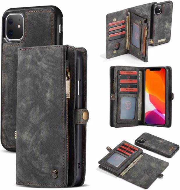 Produktbild Caseme Leder Portemonnaie mit Plastik Hülle (Apple iPhone 11)