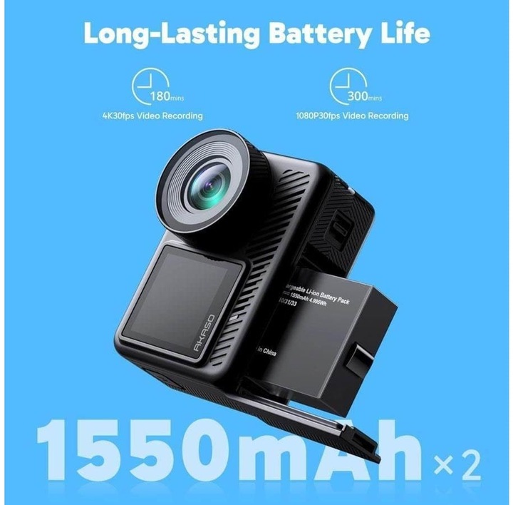 Actual product image Akaso Brave 8 Lite Action Camera Lcd (Wi-Fi)