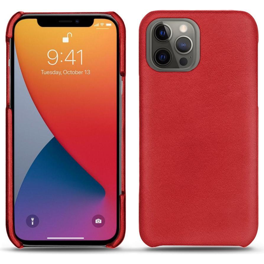 Noreve Lederschutzhülle (Apple iPhone 13 Pro Max), Smartphone Hülle, Rot