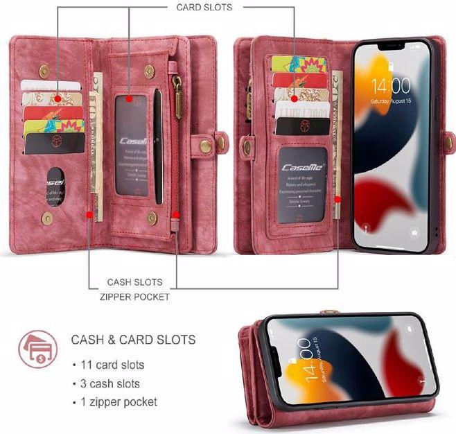 Produktbild Caseme Leder Portemonnaie mit Plastik Hülle (Apple iPhone 13 Pro)