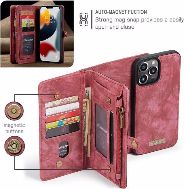 Produktbild Caseme Leder Portemonnaie mit Plastik Hülle (Apple iPhone 13 Pro)