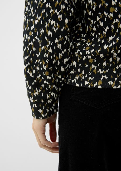Produktbild s.Oliver Sweatshirt Sweatshirt mit Allover-Muster (38)