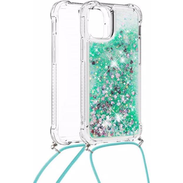 Thumbnail - MU Style Necklace Umhänge Softcase Hülle, Handykette, Grün