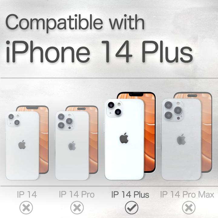 Immagine prodotto Nalia Custodia a ribalta in vero legno con chiusura magnetica (Apple iPhone 14 Plus)
