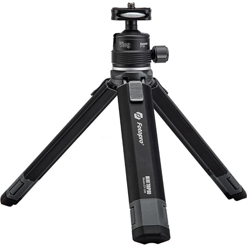 Fotopro statyw Vlogger Mini (SY-390 + P-1HX) - szary, Stativ, Schwarz
