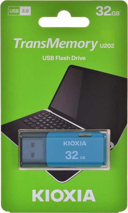 Produktbild Kioxia TransMemory U202 USB flash drive 32 GB Type-A 2.0 Blue - 32 GB (32 GB, USB-A)
