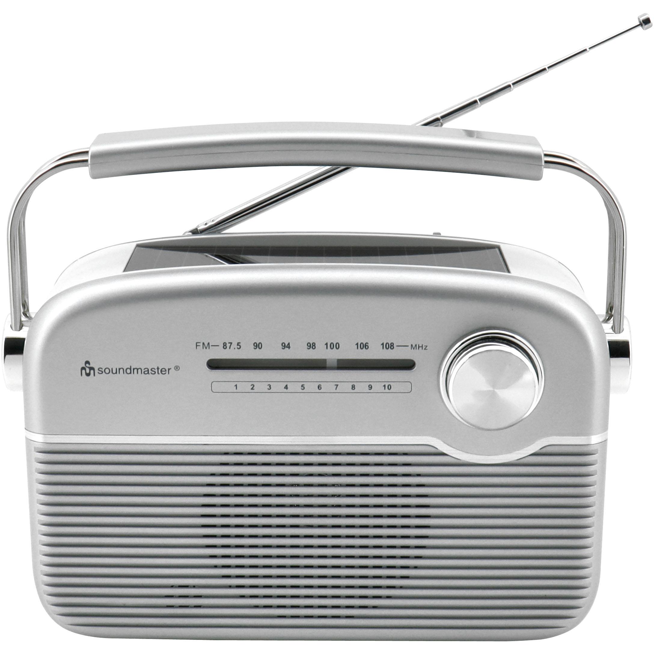 Thumbnail - Soundmaster UKW Radio TR480SI, mit Solarpanel, silber (UKW), Radio, Silber