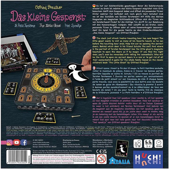 Produktbild 882059 - Das kleine Gespenst - Kinderspiel, 2-4 Spieler, ab 5 Jahren (DE-Ausgabe) (Deutsch, 2 - 4 Spieler)