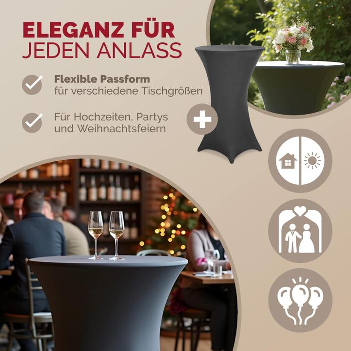 Produktbild Detex Stehtisch Hussen 5er Set (70 x 110 cm)