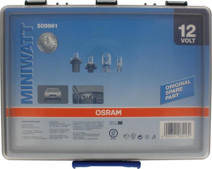 Actual product image Osram MINIWATT assortment box 8tlg (W2)