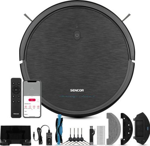 Produktbild Sencor SRV 3160TQ schwarz / Roboterstaubsauger / Saugen Wischen / 28W / 59dB / 2600 mAh (Saugroboter)