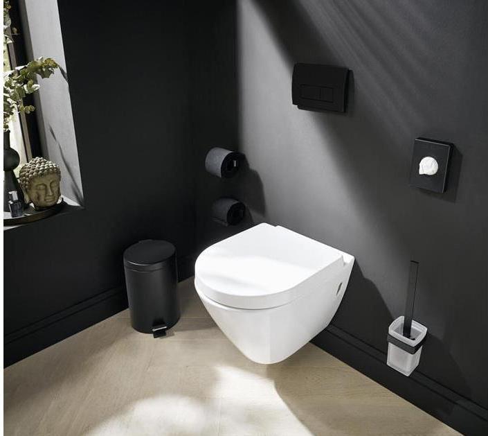 Actual product image Emco Toilet brush set Loft black 051513300