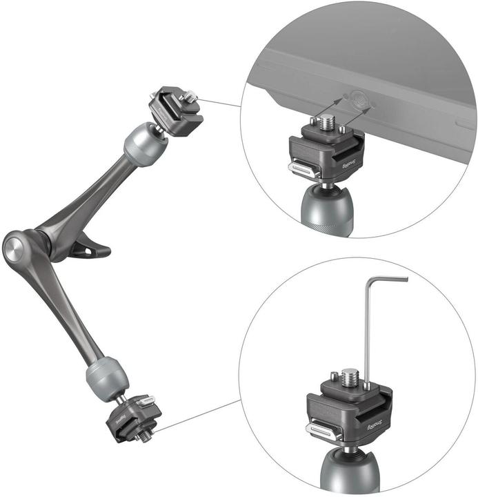Productafbeelding SmallRig HawkLock H21 Quick Release Rosette Magic Arm (11") 4489 (Zwevend statief)