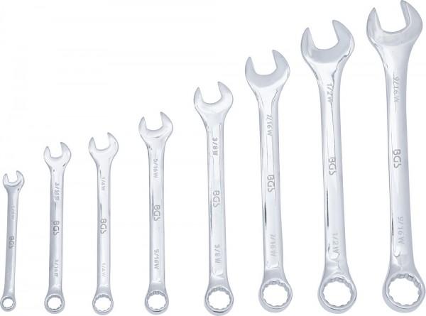 Immagine prodotto BGS Serie di chiavi combinate anello-forchetta dimensioni in pollici 1/8" - 9/16" Withworth 8 pz.