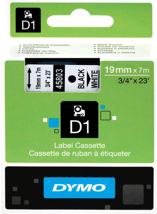 Produktbild Dymo S0720830 Standardband (1.90 cm, Schwarz)