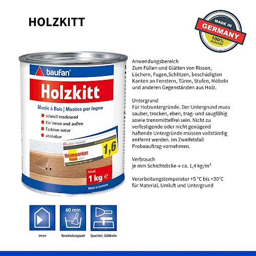 Produktbild Baufan Holzkitt natur 1 kg (1000 g)