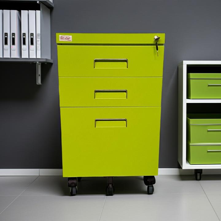 Produktbild Jet-Line Rollcontainer PAUL grün Rollschrank Bürocontainer knock-down
