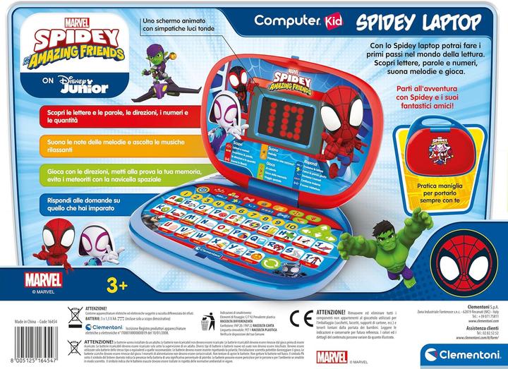 Productafbeelding Clementoni Spidey Laptop 3+ (Engels, Italiaans)