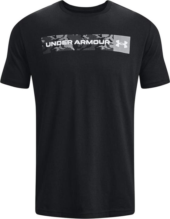 Under Armour Camo Chest Stripe SS Herren T-Shirt Schwarz 1376830 001 M (M)