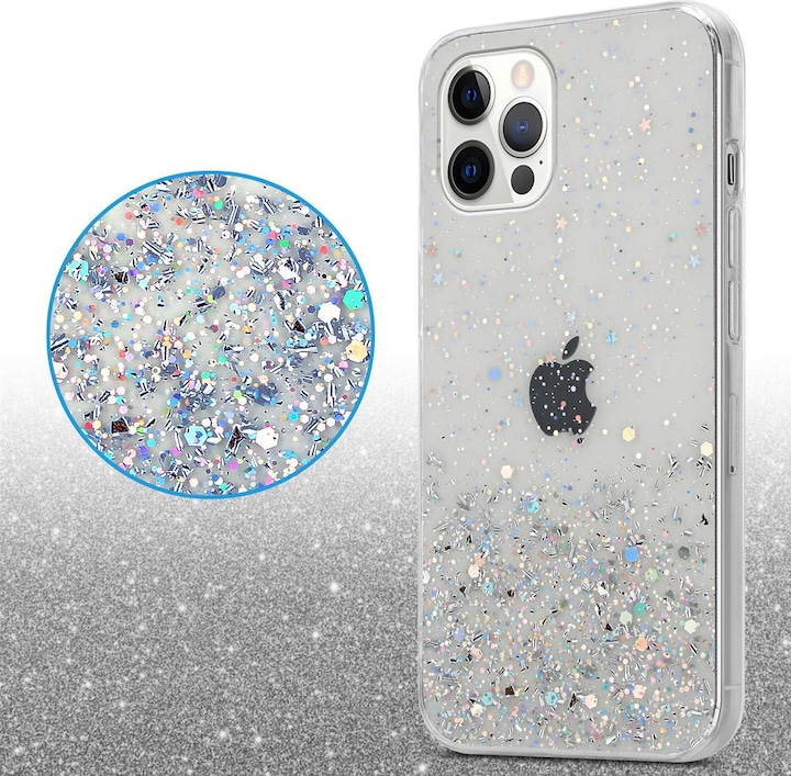 Actual product image Cadorabo TPU cover sparkling glitter (Apple iPhone 12 Pro Max)