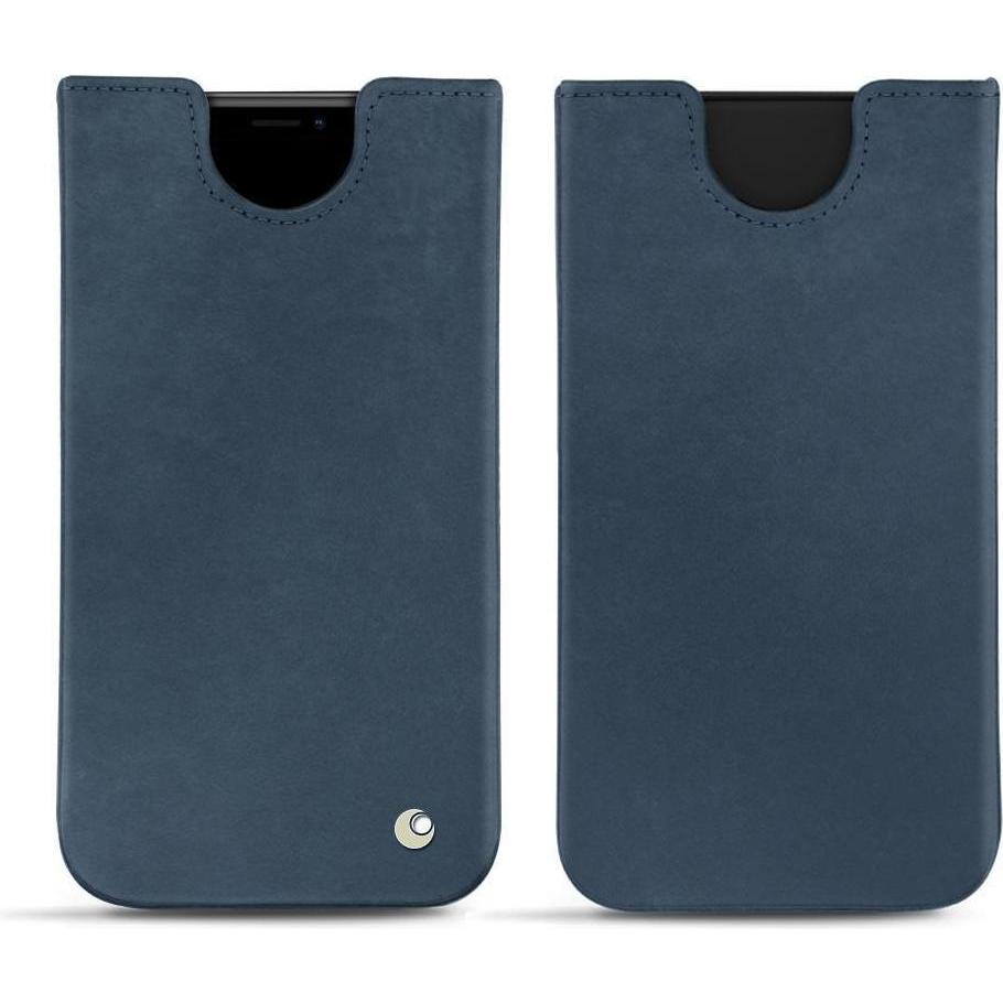 Noreve Lederschutzhülle (Apple iPhone XS Max), Smartphone Hülle, Blau