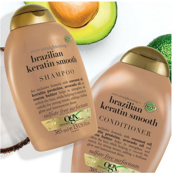 Actual product image Ogx Brasilianisches Keratin (385 ml, Liquid shampoo)