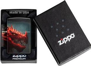 Actual product image Zippo red dragon