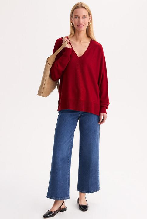 Image du produit Anne Weyburn V-Ausschnitt-Pullover aus Feinstrick (XL)