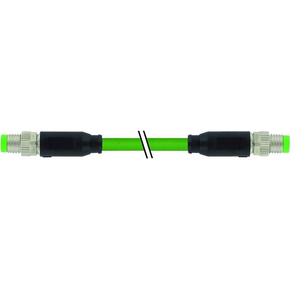Murr Elektronik M8 St. 0° M8 St. 0° geschirmt, Ethercat PUR 1x4xAWG26 geschirmt gn UL/CSA+schleppk. 3m, Elektronikkabel ...