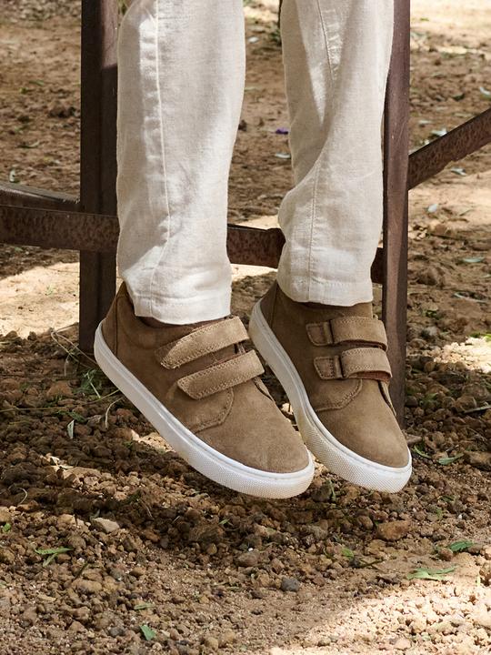 Image du produit Vertbaudet Jungen Leder-Halbschuhe mit 2 Klettriemchen (25)