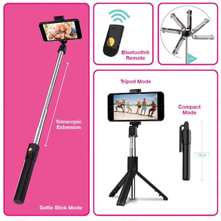 Actual product image Juice 4 in 1 Selfie Stick