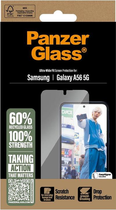 Immagine prodotto PanzerGlass Ultra-Wide Fit (1 Pezzo/i, Samsung Galaxy A56)