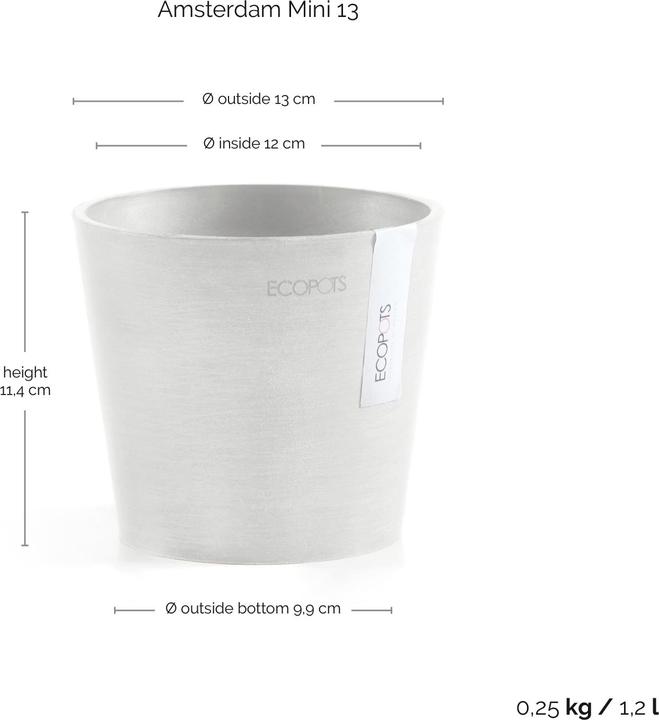 Produktbild Ecopots Amsterdam Mini (13 x 13 x 11.40 cm)