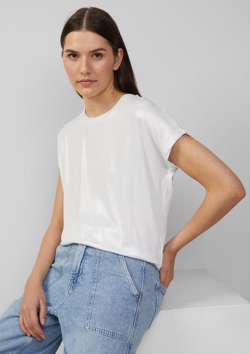 Immagine prodotto S.Oliver T-Shirt Schimmerndes T-Shirt mit Ripp-Struktur (46)