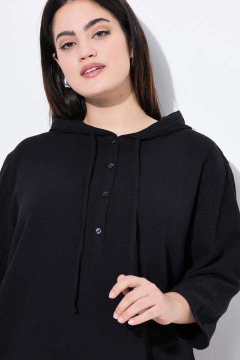 Produktbild Angel of Style Bluse, A-Linie, Musselin, Kapuze (48)