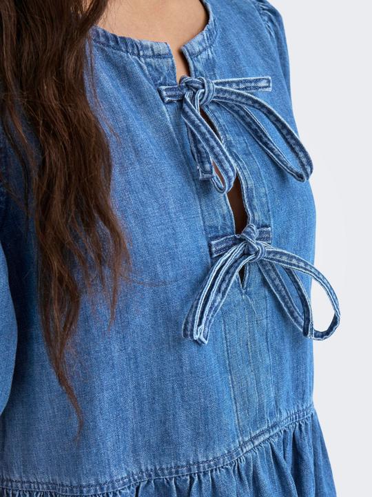 Actual product image Only Onlclara Puff Bow Dress Dnm Akm (S)